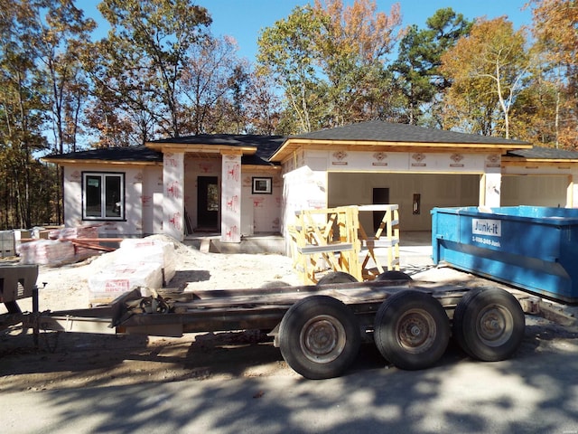 view of property under construction