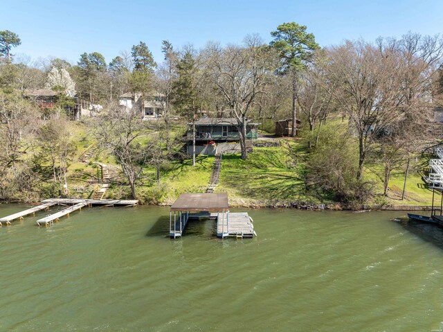 205 Ledgerock Rd, Hot Springs, AR 71913 - dock area with a water view