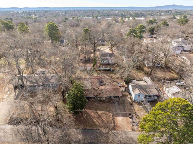 aerial view featuring a mountain view