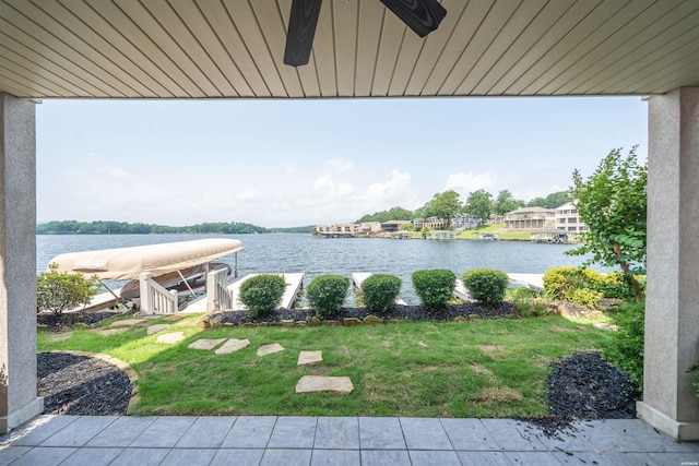188 Villa Pointe Unit C, Hot Springs, AR 71901 - water view with a boat dock