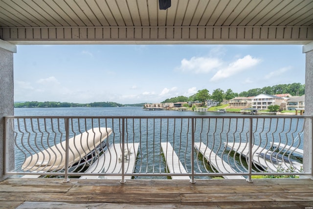 188 Villa Pointe Unit C, Hot Springs, AR 71901 - balcony with a water view
