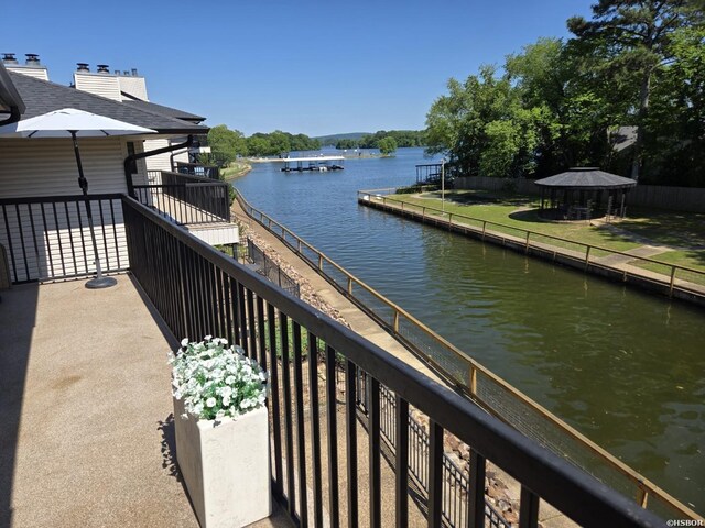 5371 Central Ave Unit 3C, Hot Springs, AR 71913 - balcony featuring a water view