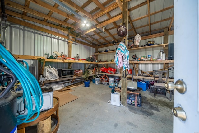 storage area with a garage