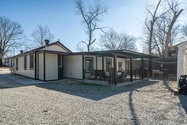 view of front of house with covered porch