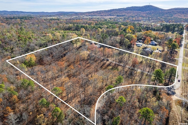 drone / aerial view with a view of trees