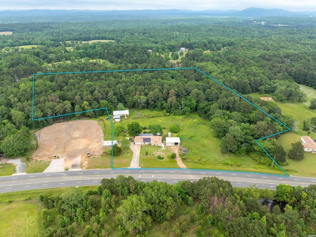 3478 Airport Rd, Pearcy, AR 71964 - view of property location with a forest and property boundaries highlighted