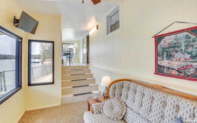 130,133,150 Treasure Isle Road, Hot Springs, AR 71913 - interior space with ceiling fan and carpet floors