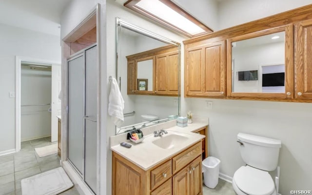 130,133,150 Treasure Isle Road, Hot Springs, AR 71913 - full bath with vanity, toilet, baseboards, and a stall shower