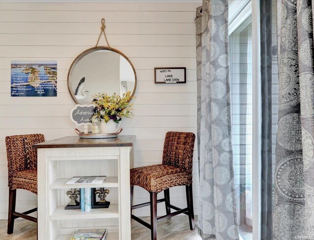 interior space featuring a wealth of natural light and wood finished floors