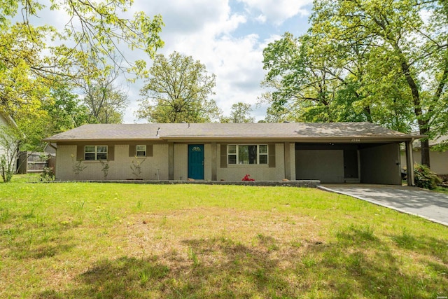 1204 Marion Anderson Rd, Hot Springs, AR 71913 - single story home featuring a front yard, concrete driveway, a carport, and stucco siding