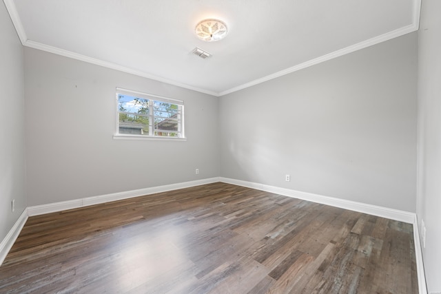 1204 Marion Anderson Rd, Hot Springs, AR 71913 - spare room with baseboards, ornamental molding, and wood finished floors
