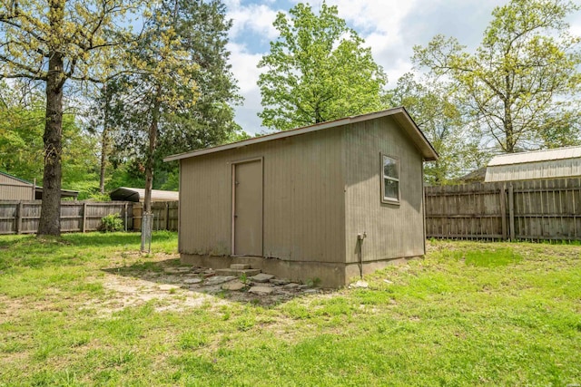 1204 Marion Anderson Rd, Hot Springs, AR 71913 - view of shed featuring a fenced backyard