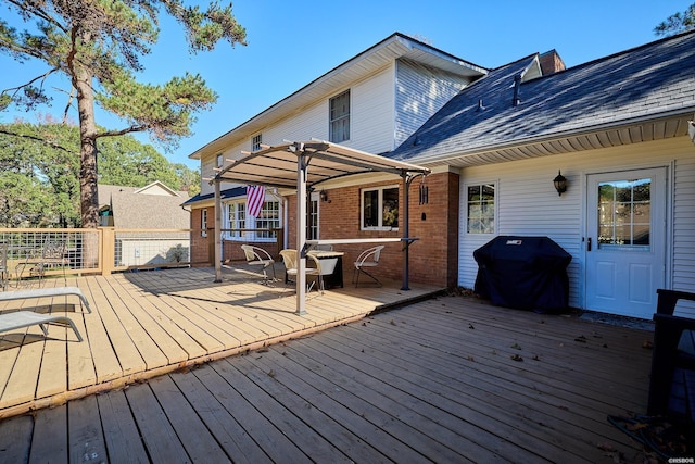 201 Wedgewood Ter, Hot Springs, AR 71901 - wooden deck featuring area for grilling