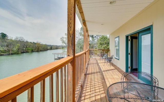 133 Treasure Isle Rd, Hot Springs, AR 71913 - wooden deck featuring a water view