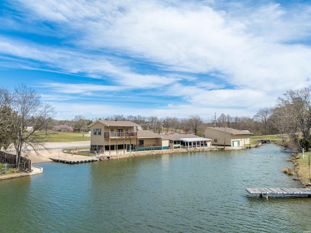 133 Treasure Isle Rd, Hot Springs, AR 71913 - property view of water with a floating dock
