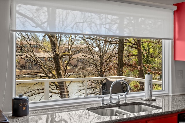 115 Ledgerwood Rd, Hot Springs, AR 71913 - kitchen view of dark stone countertops and dark brown cabinets