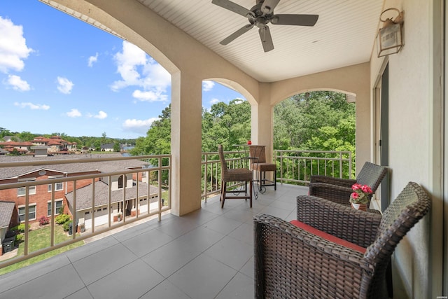 518 Amity Rd Unit E4, Hot Springs, AR 71913 - view of patio featuring a ceiling fan and a balcony