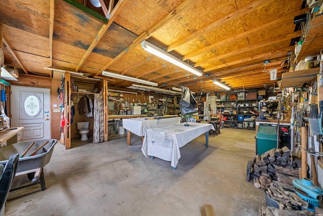 120 Southview Cir, Hot Springs, AR 71913 - below grade area featuring a workshop area