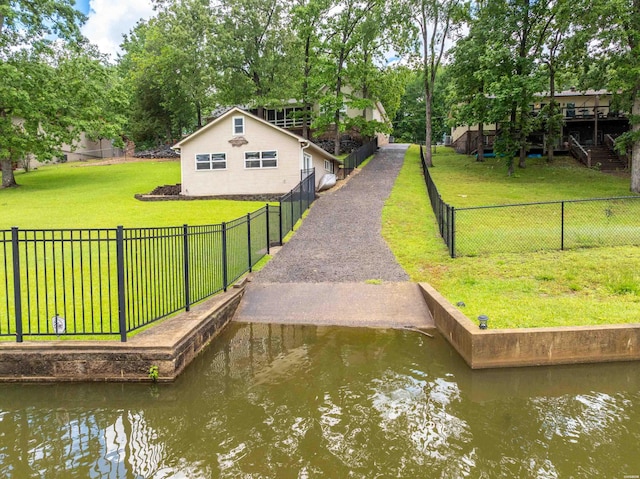 120 Southview Cir, Hot Springs, AR 71913 - dock with a water view and a fenced backyard