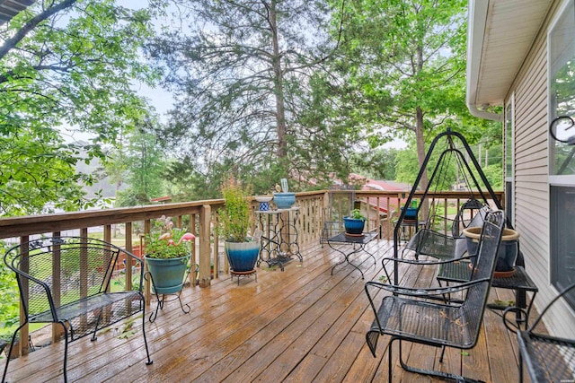 120 Southview Cir, Hot Springs, AR 71913 - view of wooden terrace