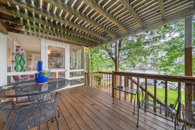 120 Southview Cir, Hot Springs, AR 71913 - deck with a pergola and outdoor dining area