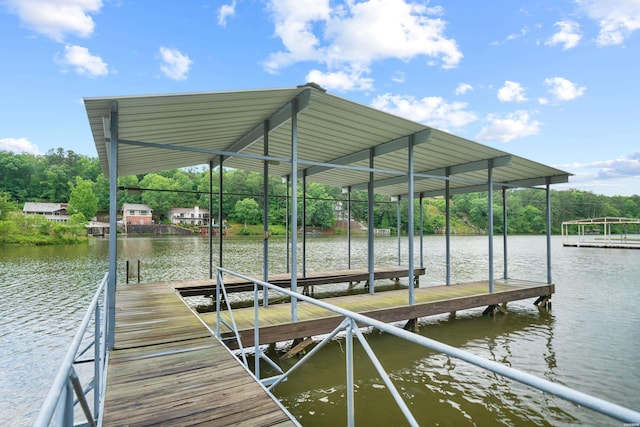 120 Southview Cir, Hot Springs, AR 71913 - dock featuring a water view and boat lift