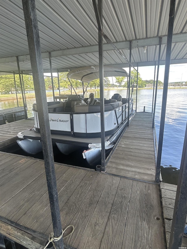 5371 Central Ave Unit B2, Hot Springs, AR 71913 - dock featuring a water view and boat lift