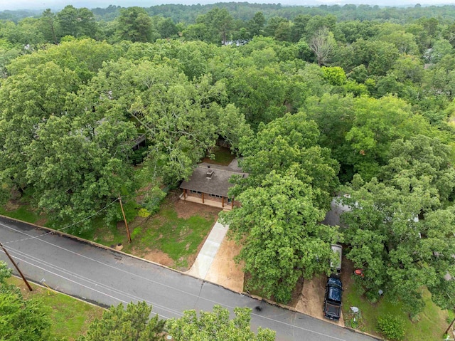 101 Southern Hills Dr, Hot Springs, AR 71913 - aerial view of property and surrounding area featuring a heavily wooded area