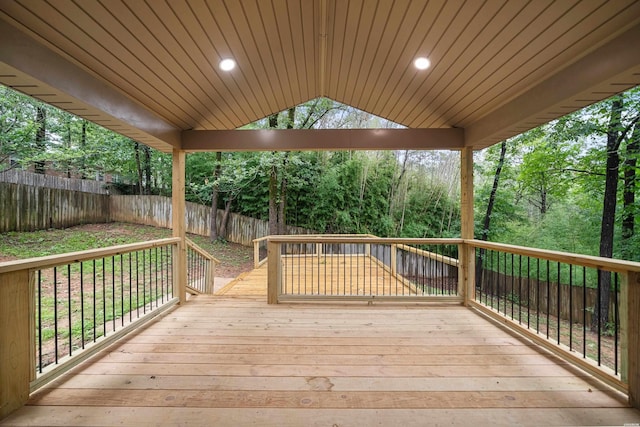 101 Southern Hills Dr, Hot Springs, AR 71913 - wooden deck with a fenced backyard
