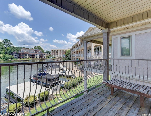 182 Villa Pointe Pt Unit B, Hot Springs, AR 71913 - balcony featuring a water view