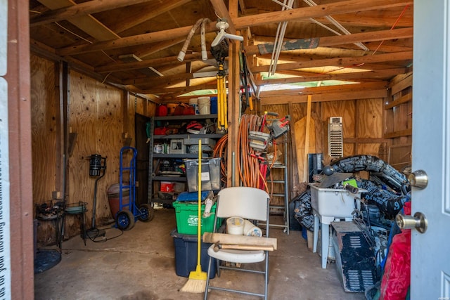 storage area featuring a garage