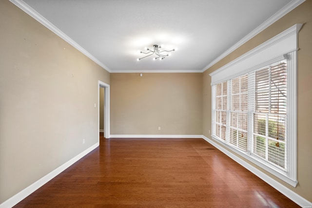 121 Gardens Gate Dr, Hot Springs, AR 71913 - unfurnished room featuring a wealth of natural light, wood finished floors, baseboards, and ornamental molding