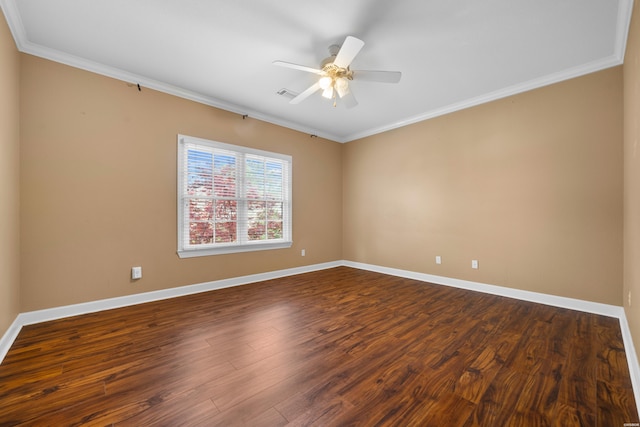 121 Gardens Gate Dr, Hot Springs, AR 71913 - unfurnished room with crown molding, baseboards, and a ceiling fan