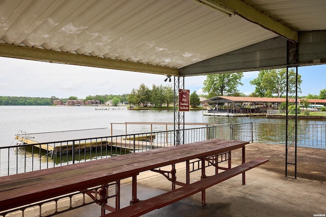 210 Aberina St Unit C-5, Hot Springs, AR 71913 - dock area featuring a water view