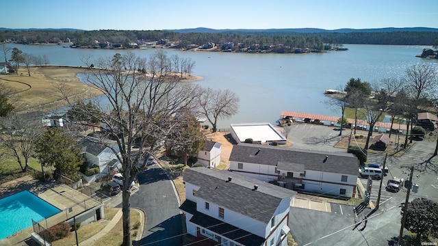 210 Aberina St Unit C-5, Hot Springs, AR 71913 - drone / aerial view of a large body of water and a pool