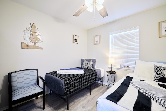 210 Aberina St Unit C-5, Hot Springs, AR 71913 - bedroom featuring wood finished floors and a ceiling fan
