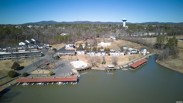 210 Aberina St Unit C-5, Hot Springs, AR 71913 - aerial overview of property's location with a water and mountain view