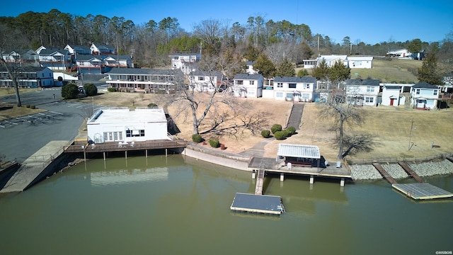 210 Aberina St Unit C-5, Hot Springs, AR 71913 - dock with a boat ramp, a water view, and a residential view