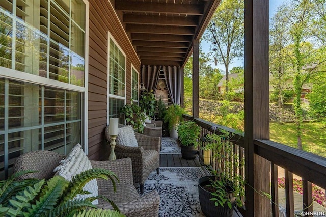 view of balcony