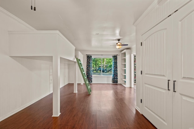 512 Beachview Cir, Hot Springs, AR 71913 - foyer with dark wood-style flooring and a ceiling fan