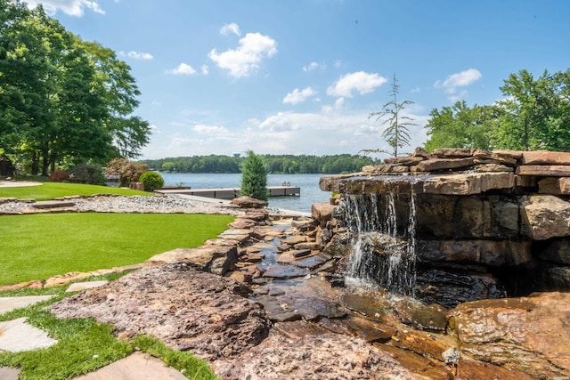 view of water feature