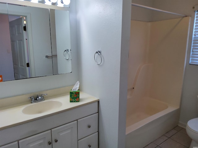111 Prospect Ave Unit 10, Hot Springs, AR 71901 - full bath featuring toilet, shower / bathtub combination, tile patterned floors, and vanity