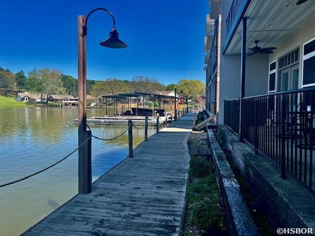 532 Grand Point Dr Unit C1, Hot Springs, AR 71901 - view of dock featuring a water view