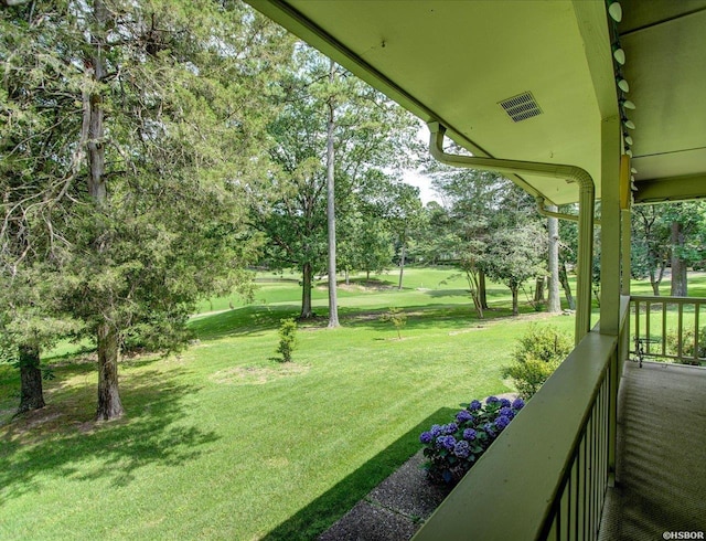 7 Sonora Way, Hot Springs Village, AR 71909 - view of grassy yard featuring view of wooded area