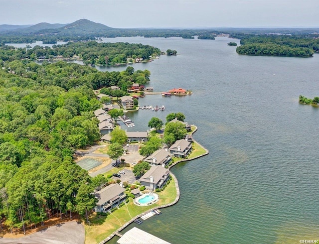 400 Farr Shores Dr Unit 15F, Hot Springs, AR 71913 - aerial view featuring a water view