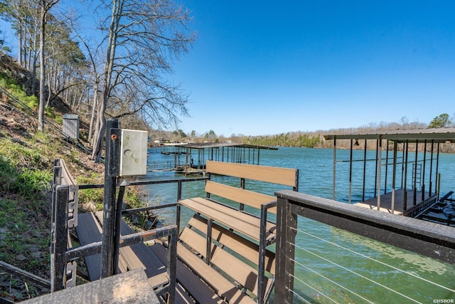 116 Lake Forest Shores Dr, Hot Springs, AR 71913 - dock area with a water view
