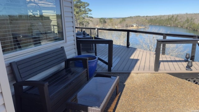 116 Lake Forest Shores Dr, Hot Springs, AR 71913 - exterior space with a balcony and a water view
