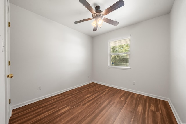 231 Garland Ave, Hot Springs, AR 71913 - empty room with wood finished floors and ceiling fan