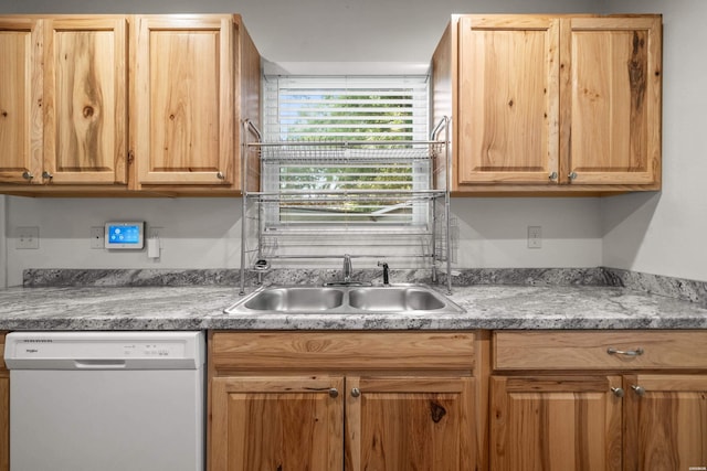 231 Garland Ave, Hot Springs, AR 71913 - kitchen featuring dishwasher and light brown cabinetry