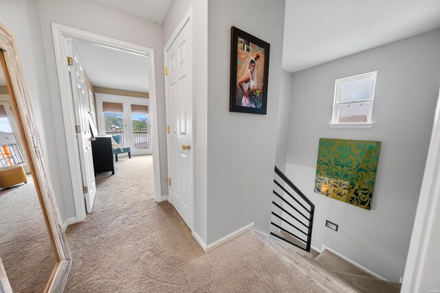 125 Eagle View Pt, Hot Springs, AR 71913 - hall with carpet floors, an upstairs landing, and baseboards